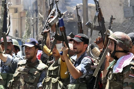 Hình ảnh quân đội Syria (ảnh: Strategic Culture Foundation)