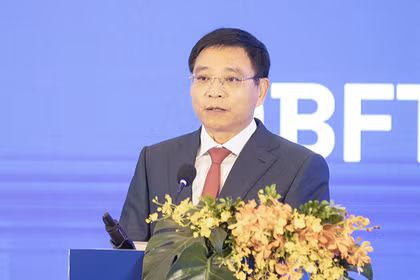 Phó Thủ tướng Nguyễn Văn Thắng phát biểu tại phiên khai mạc Tuần lễ Kinh tế, Tài chính và Công nghệ Đà Nẵng năm 2026 diễn ra sáng 7/7. Ảnh: XM.