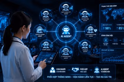 AI Agent trở thành nhân viên số mẫn cán, tự vận hành và báo cáo kết quả.