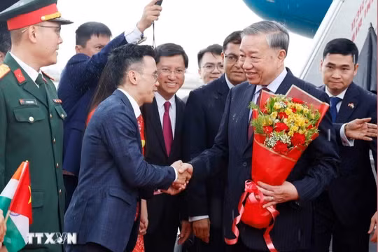 Tổng bí thư, Chủ tịch nước Tô Lâm bắt đầu thăm Ấn Độ