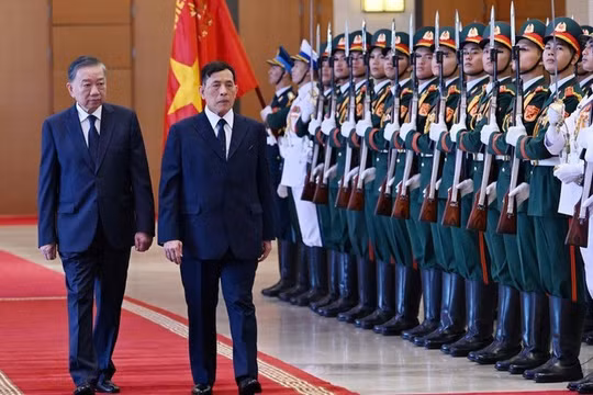 Tổng bí thư, Chủ tịch nước Tô Lâm chủ trì lễ đón Nhà vua Thái Lan