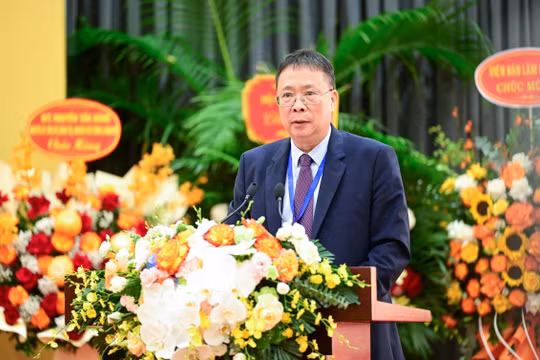 GS.VS Châu Văn Minh - Chủ tịch Liên hiệp các Hội Khoa học và Kỹ thuật Việt Nam. Ảnh: Q.A.
