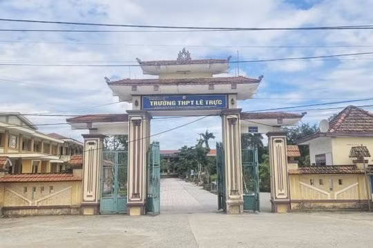 Trường THPT Lê Trực. Ảnh: Báo và Phát thanh truyền hình Quảng Trị.