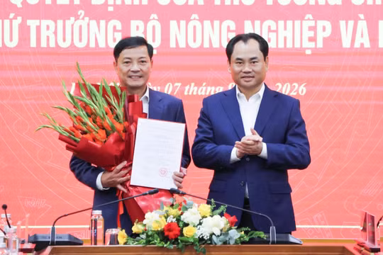 Phó chủ tịch Lâm Đồng được bổ nhiệm làm Thứ trưởng Bộ NN&MT