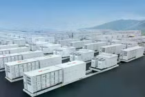 Trạm lưu trữ năng lượng 400MWh đầu tiên trên thế giới được xây dựng bằng pin dung lượng lớn 628Ah. Ảnh: EVE Energy.