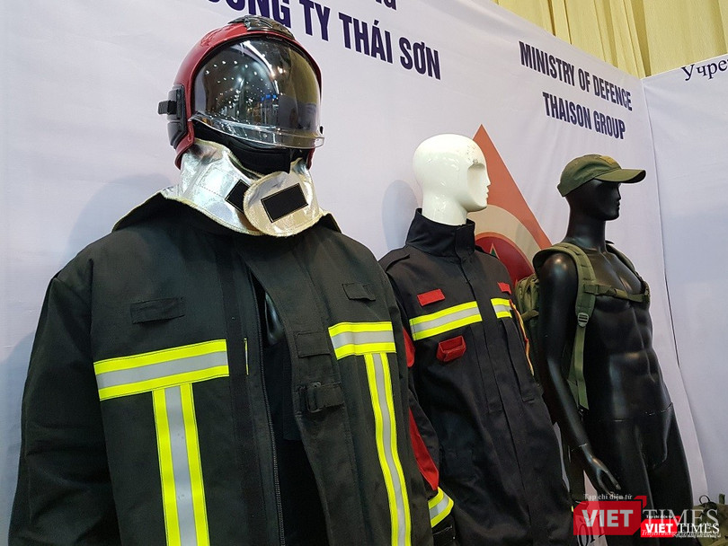 Thiết bị bảo hộ của Công ty Thái Sơn trực thuộc Bộ Quốc phòng