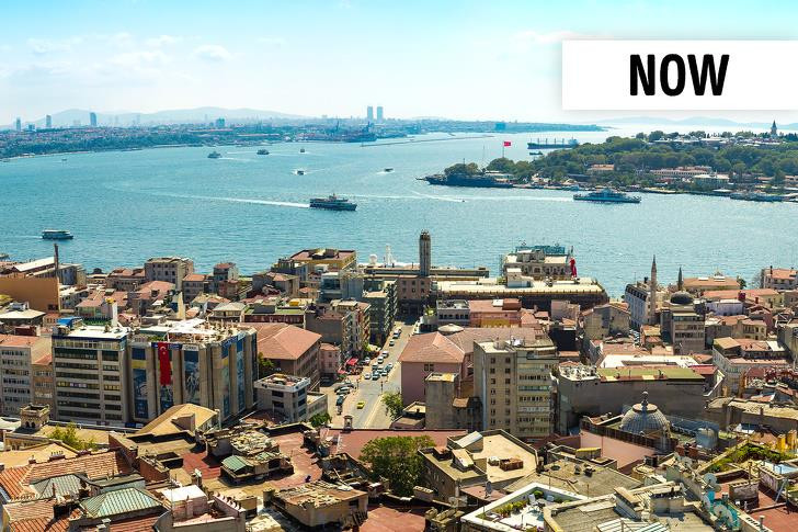 Quang cảnh hiện tại khi nhìn từ tháp Galata. Ảnh: BrightSide Quang cảnh hiện tại khi nhìn từ tháp Galata. Ảnh: BrightSide