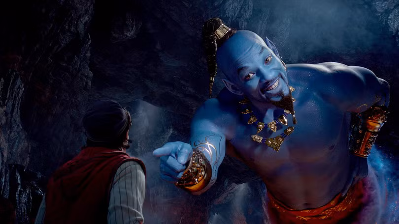Thần đèn Genie vui nhộn qua diễn xuất của Will Smith.
