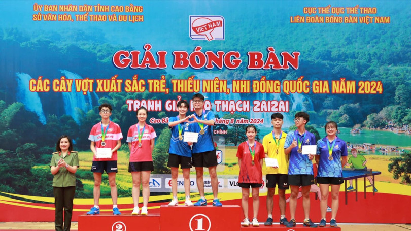 Bóng bàn CAND - T&T về nhất toàn đoàn với 14 huy chương vàng giải trẻ quốc gia