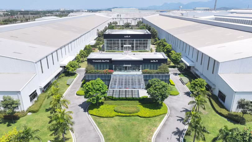 Nhà máy THACO KIA đặt tại KCN THACO Chu Lai (Quảng Nam)