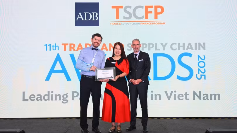 TPBank được ADB vinh danh với hai giải thưởng lớn trong lĩnh vực tài trợ thương mại
