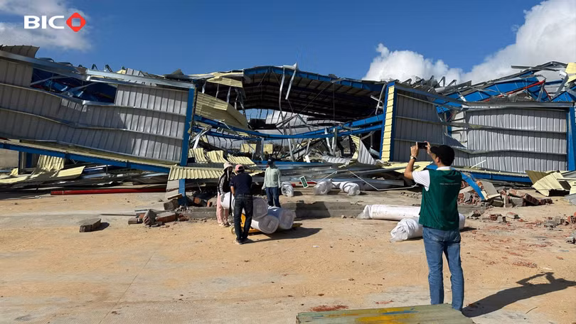 BIC đồng hành cùng khách hàng khắc phục hậu quả Bão số 13 