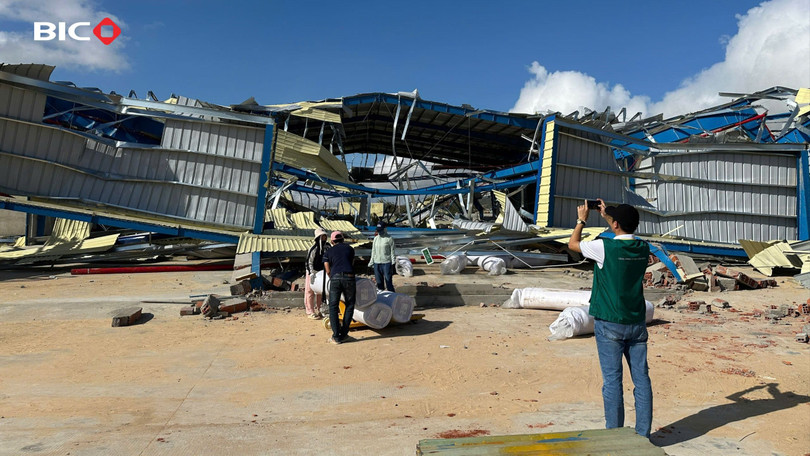 BIC đồng hành cùng khách hàng khắc phục hậu quả Bão số 13 