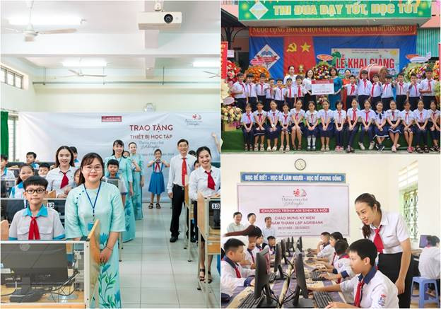 Chương trình trao tặng tủ sách, thiết bị học tập "Thêm con chữ, bớt đói nghèo" với mục đích hỗ trợ các trường học, đặc biệt tại các địa bàn khó khăn, nông thôn, vùng sâu vùng xa.