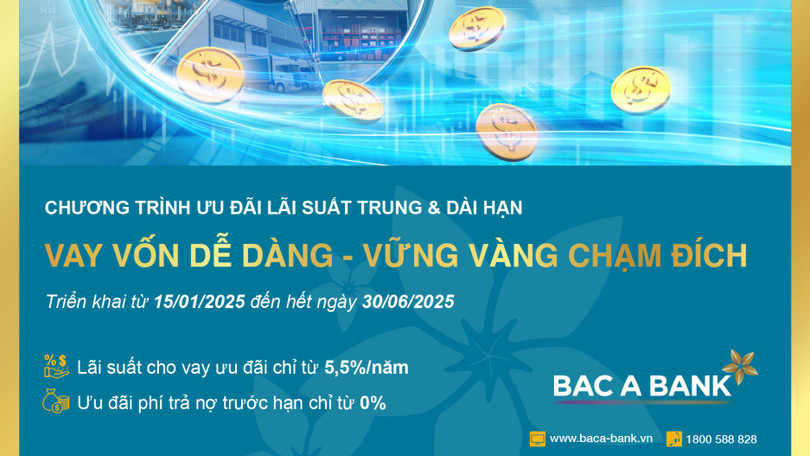 Bac A Bank hỗ trợ doanh nghiệp phát triển đường dài với lãi vay ưu đãi chỉ từ 5,5%