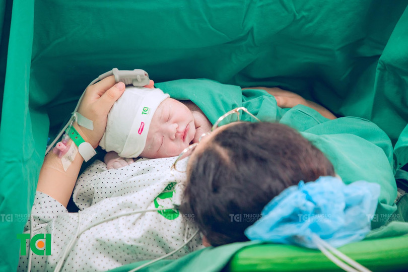 Mẹ và bé đều an toàn, mạnh khỏe sau cuộc sinh là mục tiêu của đội ngũ y tế Thu Cúc TCI ( Nguồn: TCI)