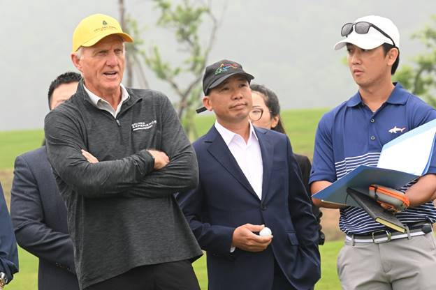 Huyền thoại Greg Norman khảo sát thực tế dự án Văn Lang Empire T&amp;T Golf Club