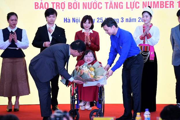 Nguyễn Thị Ngọc Tâm tại lễ trao giải “Bền Đam Mê” tổ chức ngày 25/03 vừa qua