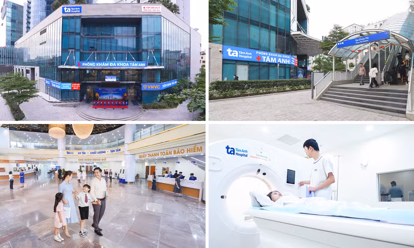 Nằm giữa trung tâm Thủ đô, Phòng khám Đa khoa Tâm Anh Cầu Giấy có vị trí thuận tiện ngay lối lên ga Chùa Hà, giúp người dân dễ dàng tiếp cận dịch vụ y tế chất lượng cao. Ảnh_ BVĐK Tâm Anh.png