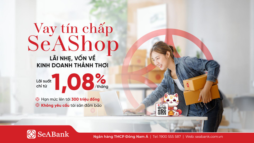 SeABank ra mắt gói vay tín chấp SeAShop: Giải pháp vốn cho hộ kinh doanh