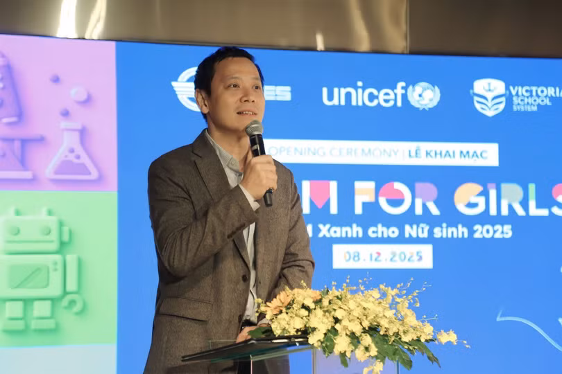 GS.TS Lê Anh Vinh, Trưởng ban tổ chức cuộc thi phát biểu khai mạc vòng chung kết STEAM for Girls 2025