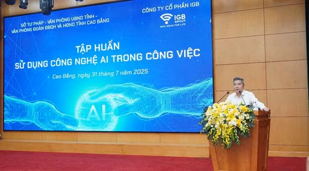 Ông Vũ Xuân Nguyên – Chủ tịch HĐQT IGB Group chia sẻ tại buổi tập huấn