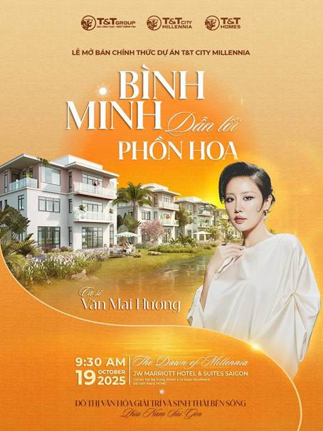 Sự kiện Lễ mở bán chính thức T&amp;T City Millennia sẽ diễn ra sáng ngày 19/10 tại JW Marriott Hotel &amp; Suites Saigon với nhiều ưu đãi hấp dẫn chỉ có trong ngày mở bán.