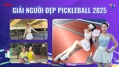 “Giải Người đẹp Pickleball 2025” tôn vinh những nữ VĐV tài năng, bản lĩnh và truyền cảm hứng thể thao.