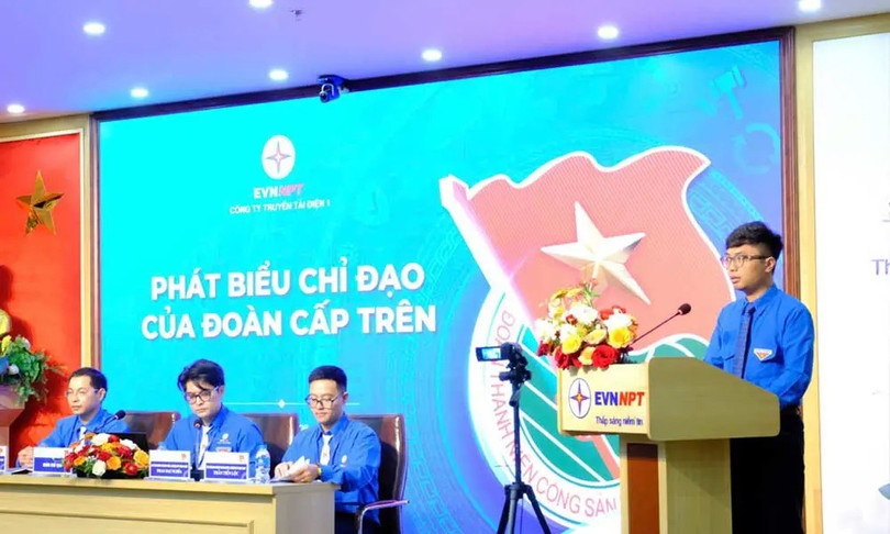 Đ/c Lưu Nguyễn Hoàng Phương, Bí thư ĐTN EVNNPT chỉ đạo Đại hội