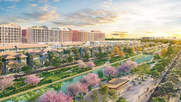 Phân khu Flora Avenue cùng chuỗi sản phẩm nhà phố, biệt thự, căn hộ cao tầng tại Sun Urban City. (Ảnh: Sun Property)