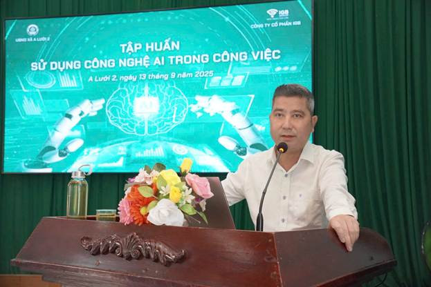 Ông Vũ Xuân Nguyên – Chủ tịch HĐQT IGB Group phát biểu tại buổi Tập huấn