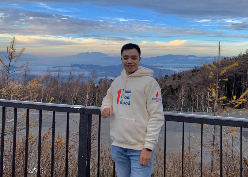 Anh Phí Ngọc Đông - cán bộ Bộ phận Phát triển nguồn nhân lực Viện Dầu khí Việt Nam