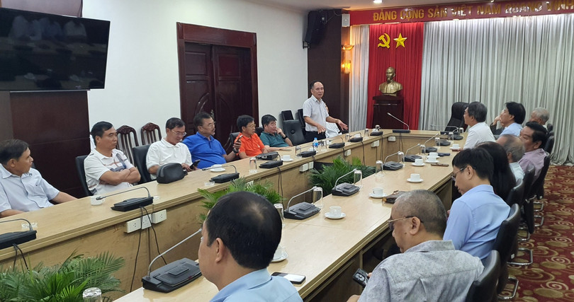 Chủ tịch Hội DKVN Nguyễn Quốc Thập tham dự và chia sẻ tại buổi gặp mặt.