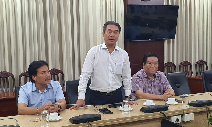 Ông Phạm Tiến Dũng - Chủ tịch Hội Dầu khí TP Hồ Chí Minh nhấn mạnh ý nghĩa đặc biệt của buổi gặp mặt truyền thống.