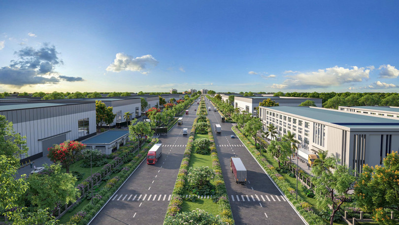 Phối cảnh đường nội khu KCN Hoàng Diệu