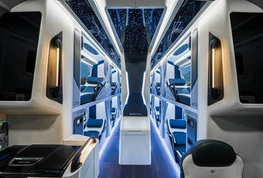 Khoang hành khách rộng rãi, sang trọng