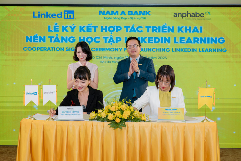 Nam A Bank hợp tác cùng Linkedin Learning và Anphabe phát triển nguồn nhân lực số.
