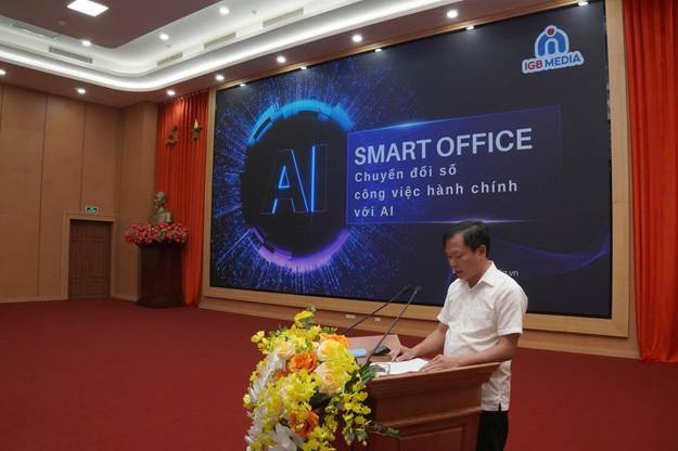 Đồng chí Đinh Quốc Toàn – Phó Bí Thư Đảng uỷ, Chủ tịch UBND xã Đoan Hùng phát biểu khai mạc