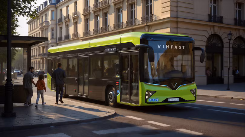 Vinfast giới thiệu xe buýt điện tại Châu Âu, lần đầu ra mắt thị trường quốc tế
