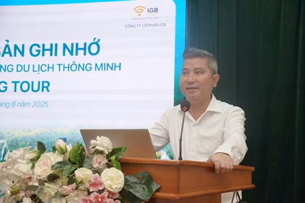 Ông Vũ Xuân Nguyên phát biểu tại buổi ký kết