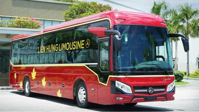 Mẫu bus Mercedes-Benz thiết kế theo nhận diện của Công ty Liên Hưng