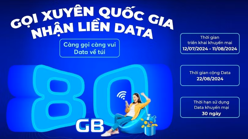 Gọi thoại quốc tế dễ dàng, nhận liền data miễn phí