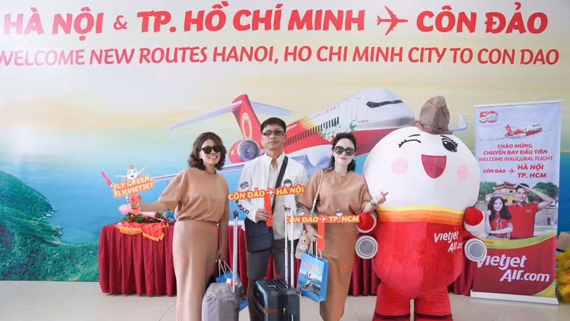 Vietjet tiếp tục khai thác các đường bay đến Côn Đảo từ 3/12/2025