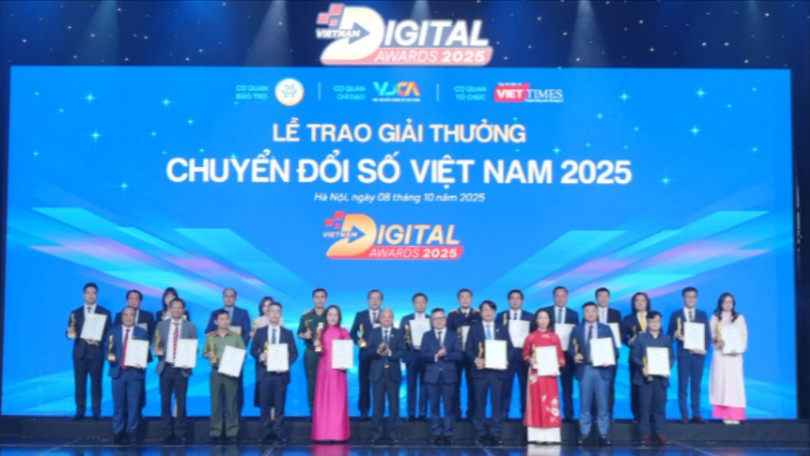 Cơ quan nhà nước và Doanh nghiệp, đơn vị sự nghiệp được vinh danh tại Giải thưởng Chuyển đổi số Việt Nam năm 2025.