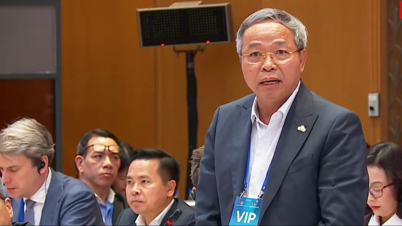 Ông Nguyễn Trung Chính phát biểu tại Diễn đàn Kinh tế Việt Nam 2025.