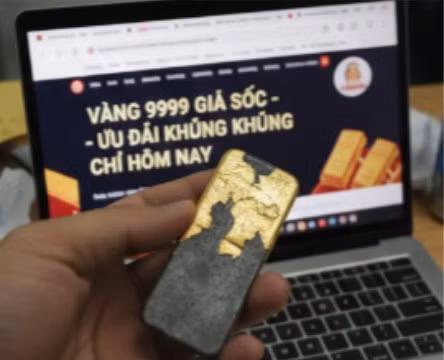 Bị lừa 300 triệu đồng khi mua vàng qua Facebook "tích xanh"