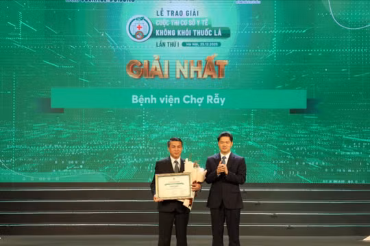Vinh danh các bệnh viện xây dựng môi trường y tế không khói thuốc