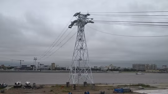 Các hạng mục chính của tuyến cáp treo xuyên biên giới Trung Quốc - Nga đã xây dựng xong. Ảnh: Guancha.