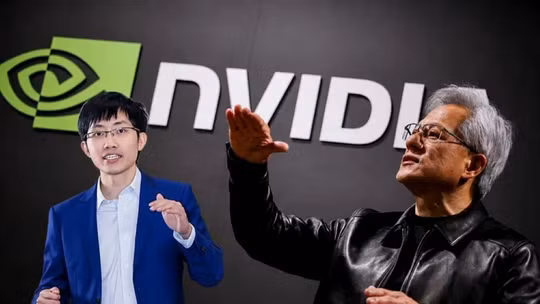 Ông chủ DeepSeek Lương Văn Phong (trái) đã gây sốc khi cho rằng Nvidia của tỷ phú Jensen Huang đang "tự đào mồ chôn mình". Ảnh: Creaders.