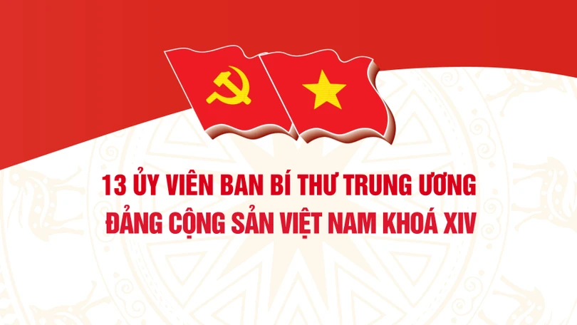 Chân dung 13 Ủy viên Ban Bí thư Trung ương Đảng Cộng sản Việt Nam khóa XIV
